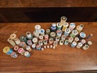 Vintage Wood Spools Of Original Sewing Thread Lot  Assorted Multicolor