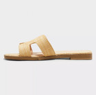 A New Day Women s Nina Raffia H-band Slide Sandals Beige Brown Pick Size