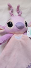 Disney Baby Security Blanket Angel Pink Embossed