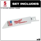 Milwaukee 49-00-5418 M12 Hackzall Reciprocating Saw Blade 4  Emt  5-pack