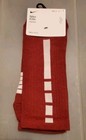 Nike Elite Basketball Crew Socks Burgundy Red Size Xl 12-15