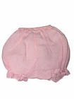 Vintage 1960s 60s Pink Stripe Baby Bloomers 12m Ruffle Diaper Cover Cottagecore