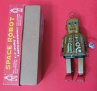 Sparky Robot Tin Plate Vintage Wind-up 1955 Yoshiya Ko Japan With Repro Box