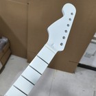 White Gloss Reverse Head Electric Guitar Neck 22 Fret Maple Fingerboard