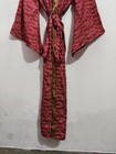 Gift For Her Silk Kimono Robe Soft Summer Wear Bathrobe L-92
