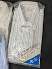 Vtg Lot 70s Nos Arrow Kent Mens Striped Dress Shirt Button Up Collared Size 16