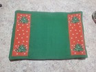 Vintage Christmas Tree Fabric Placemats Waechtersbach Green Red