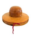 Vintage 2-in-1 Millinery Hat Block     Crown With 2 Brims     Wooden Mold