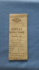 1891 German Insurance Co  Property Insurance Policy Fayetteville Tenn  History