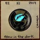 2017 Canada Toonie 2 Dollars Glow In The Dark Dance Of The Spirits Colour Coin   