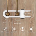 Cabinet Locks For Babies  6pcs  Adjustable  U-shaped Child Proof Cabinet Latches