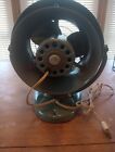 Vtg 1950s Mid Century Atomic Vornado Table Fan Model 16c2-1 Turquoise 2 Spd