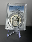 1974 Israel 10 Lirot Silver Proof Coin Damascus Menorah Lamp Pcgs Pr 67