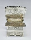 Large 19c Russian Silver Salt Throne 