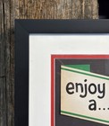 Vintage Rare 7up Soda Advertising Bottle Topper Professionally Framed   Matted