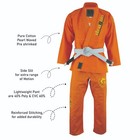 Kids Jiu Jitsu Gis Lightweight   Comfortable High Quality Bjj Gis Uniform Orange