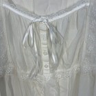 Vintage Laura Ashley Nightdress Cotton Lace Ribbon Prairie Cottagecore Sz M