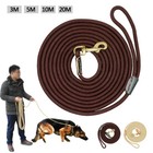 Rope Dog Long Line Leash Obedience Training Recall Pet Lead Rolled Small Large