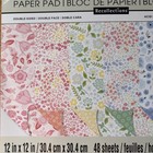 Recollections Petite Floral 12    X 12    Scrapbook Paper Pad Double Sided Spring
