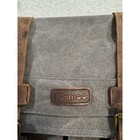 Kattee Canvas Leather Messenger Bag Laptop Briefcase Satchel Brown Gray Work