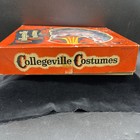Vtg Collegeville Indian Halloween Costume Mask Chief Head Child Sz M 8-10 Box