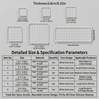 6pcs Acrylic Stamp Block Clear Stamping Blocks Set With Grid Free  