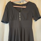 Hell Bunny Dress Size Xs Vintage Style Black 40s 50s Pinup