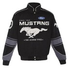 Authentic Ford Mustang Racing Jacket Mens Black Cotton Twill Jacket By Jh Design