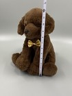 12    Brown Chocolate Lab Puppy Dog Plush Stuffed Animal Toy Bow Tie Fao Schwarz