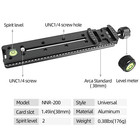 200mm Slide Rail Quick Release Plate Clamp Aluminum For Dslr Tripod Head