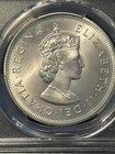 British Bermuda  1959 Elizabeth Ii Crown  Pcgs Ms 67  100 000 Mintage 