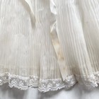 Madonna Original Vintage Baby Christening Dress Pleated White Lace Embroidered