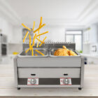 Commercial Countertop 2 Gas Fryer Deep Fryer Propane lpg  Stainless Steel 12l