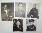  5  Wwii - 1950s Signed Autographed Photos Of Us Army Generals