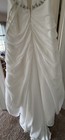 Alfred Angelo Size 8 Wedding Dress White Strapless Rhinestones Corset Bridal