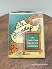 Matchbook  The Roundup Lounge Bar Evergreen Colorado Vtg Feature Advertising 