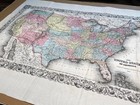 Dated 1855 Jh Colton Map United States Railroads Canals Territories  large 22x29