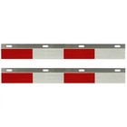 Pair  Strip  Mud Flap Reflector For Truck Trailer Hanger Reflective Tape  24 x3 