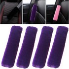 Child Safety Seat Belt Covers - Adjustable Plush Shoulder Straps  4 Pack