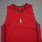 Nike Team Nba Jersey Youth M  12-14  Red Basketball Tank Top Logo