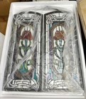 Tiffany Style Stained Glass Tulip Fire Place Screen