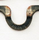 Parva Antique Overall Suspender Bib Buckle Shoulder Strip Clips Hooks Patina
