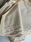 Lot Of 7 Yards High End Embroidered Upholstery Fabric Ivory 64    Wide Dots Design
