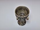 Antique Cup Sterling Silver 88 Memento Mori Skull Victorian