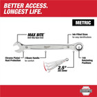 Milwaukee Tool 22mm Metric Ratcheting Combination Wrench  12-point  Steel 