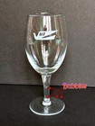 Vintage Braniff Airlines 6  Wine Glass Etched Alexander Girard Bluebird Logo