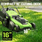 Deli Steelite 16  Corded Electric Lawn Mower 1800w With 10-gal Collection Bag