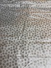 Fabric Lot 6 Yds 42 W Silver White Metallic Circles Quilting Clothes Cotton