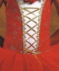 Lot Of 3 Packages Ballet Dance Pkt Red Rose Hair Ribbon Gold Metallic Lacing