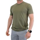True Classic Mens Short Sleeve Shirt Longer Length Lightweight Cotton